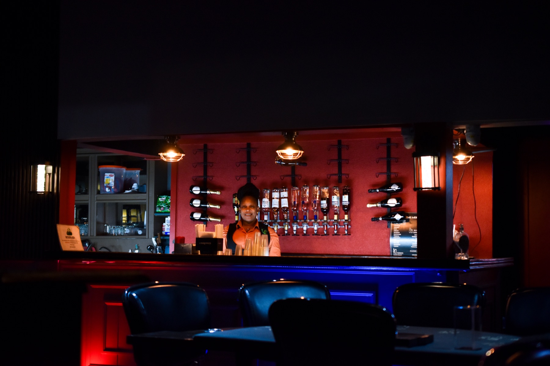 A well stocked bar awaits you
